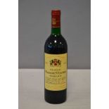 1 Blle	CH. MALESCOT SAINT EXCUPERY	Margaux GCC	1987	 Et. excellente. N : bas goulot / limite haut