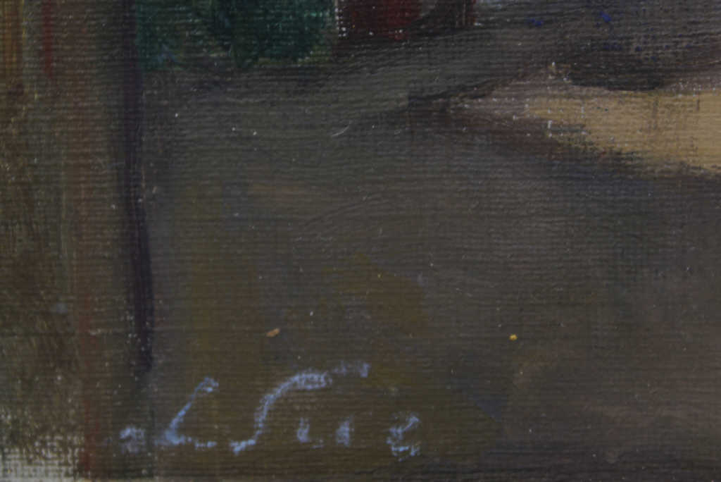 Louis SÜE (1875-1968), "Rue en Espagne", huile sur toile marouflée sur panneau signée en bas à - Image 3 of 3