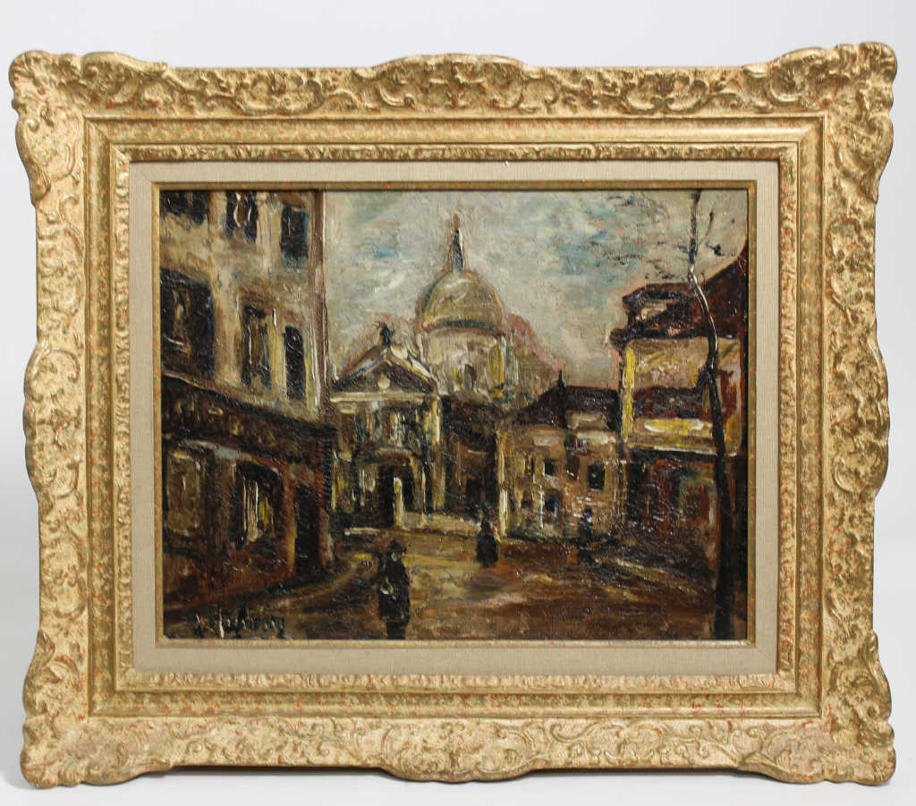 Max HARTWIG (1873-1939), "Rue de Paris animée", huile sur toile signée en bas à gauche, 26 x 33 cm - Image 3 of 4