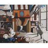 Jacques LAGRANGE (1917-1995), "Fin d'hiver", huile sur toile signée en bas à gauche, 63 x 80 cm