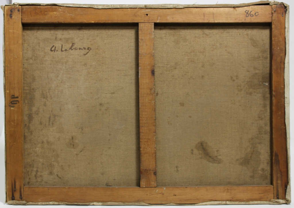 Dans le goût d'Albert LEBOURG (1849-1928), "Falaise" huile sur toile, monogrammée AL en bas à - Image 3 of 3