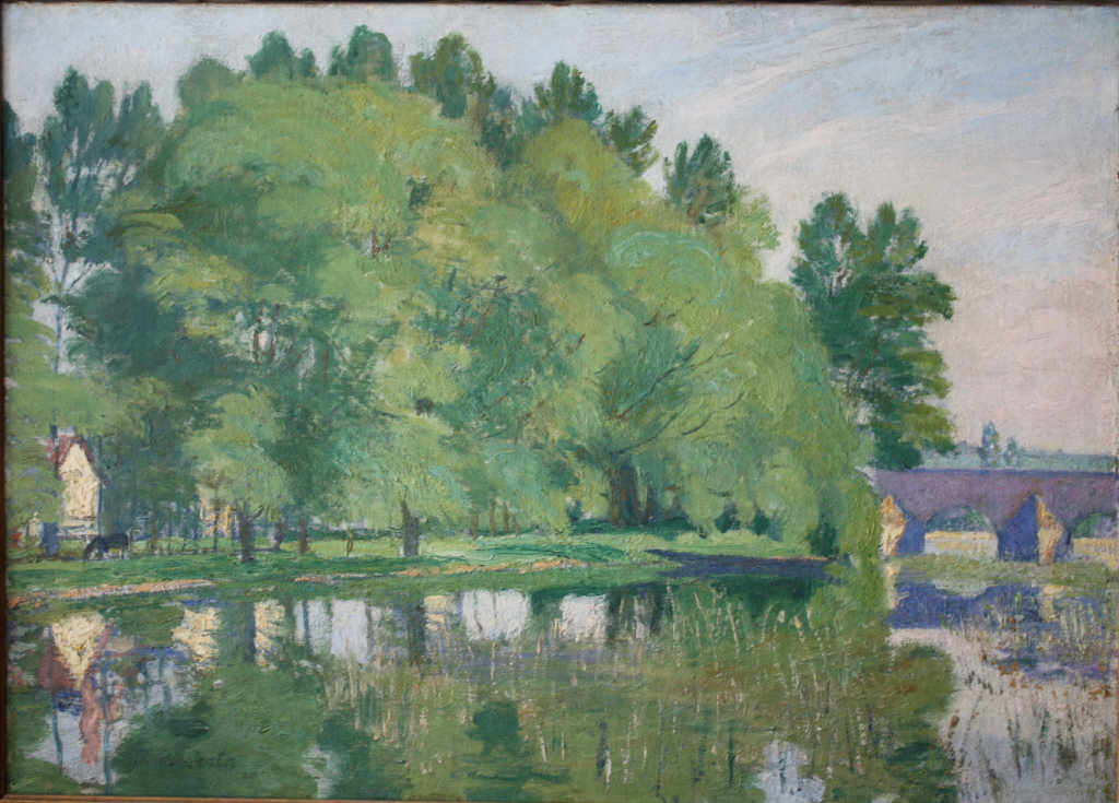 Paul DE CASTRO (1882-1939), "Paysage au Printemps", huile sur toile signée en bas à gauche, 51 x