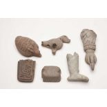 Culture Tumaco-La Tolita, ca 500 avt.-500 ap. J.C.  Equateur.  Ensemble composé de 2 animaux, de 2
