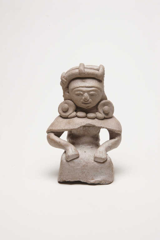 Culture Maya, ca 550-950 ap. J.C.  Guatemala.  Statuette représentant une femme agenouillée