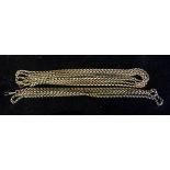 A 9ct. Gold Long Guard Chain, together w
