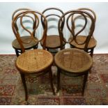 A Pair of Bentwood Side Chairs by Thonet