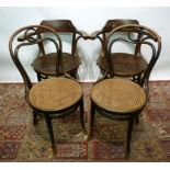 A Pair of Bentwood Armchairs by Thonet,