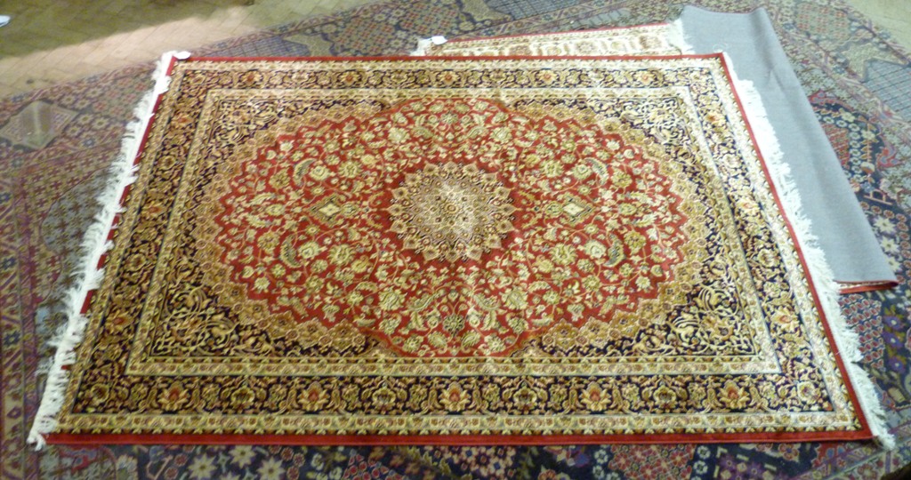 A Kashan Carpet, with an all over design