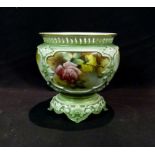 A Royal Worcester Porcelain Jardiniere,