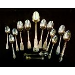 A Collection of Silver Spoons, Victorian