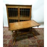 A Minty Oak and Lead Glazed Bookcase, to