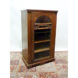 A Victorian Walnut Music Cabinet with a