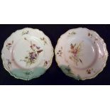 A Pair of Royal Worcester Porcelain Cabi