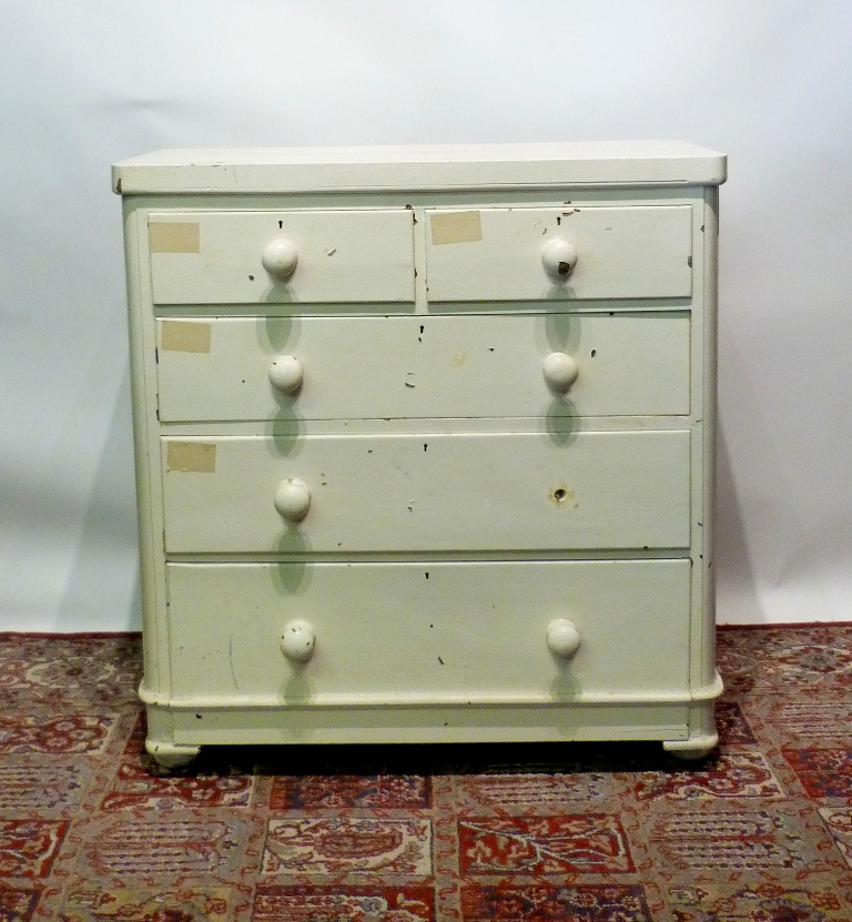 A Victorian Painted Straight Front Chest