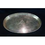 A Chinese Sterling Silver Oval Galleried