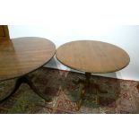 A Pine Circular Tilt Top Table, together