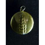 A Jeorg Jensen 18ct. Gold Pendant decora