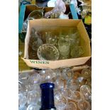 A Large Collection of Glassware within t