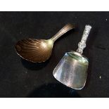 A William IV Silver Caddy Spoon with Sca