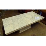 A Large Rectangular Marble Coffee Table,