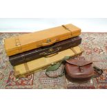A Leather Mounted Double Shotgun Case, t