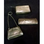A Birmingham Silver Purse, together with