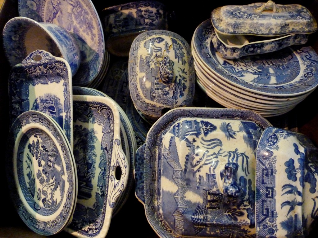 A Collection of Blue and White Ceramics,