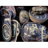 A Collection of Blue and White Ceramics,