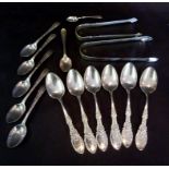 A Set of Six Sterling Silver Teaspoons,