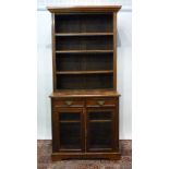 A Late Victorian Mahogany Bookcase, the