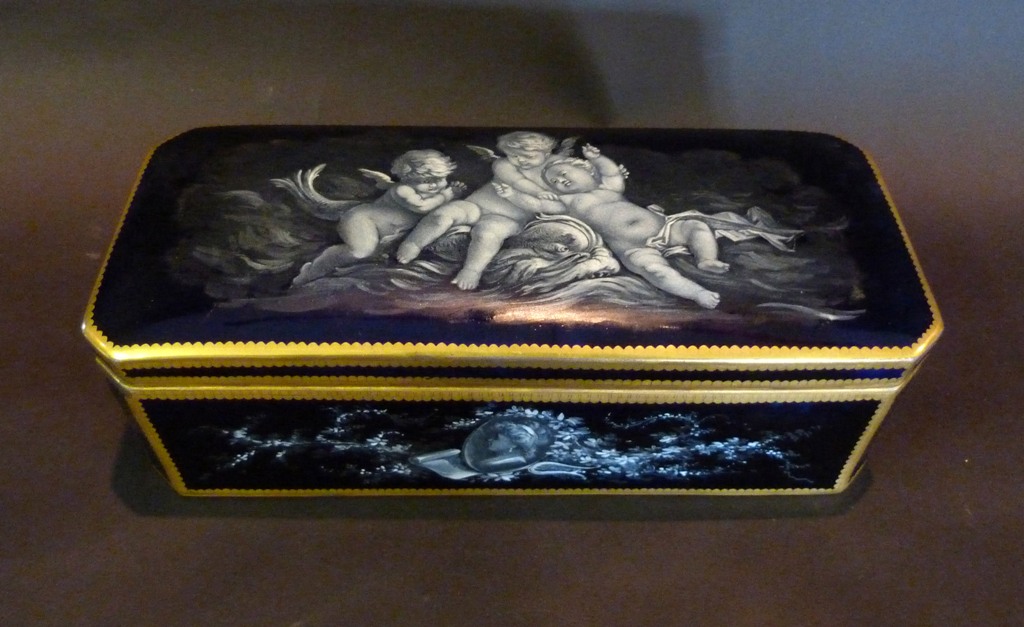 A Meissen Style Porcelain Rectangular Bo - Image 2 of 2