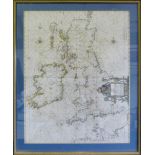 A 17th Century Map of Great Britain and