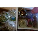 A Collection of Glassware within two box