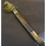 A Victorian Naval Sword, believed to be