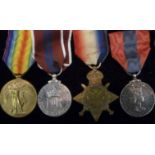 A WWI 1914-15 Star, one Victory Medal, a