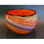 A Murano Glass Large Bowl, 23 cms diamet