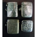 A Birmingham Silver Vesta Case together