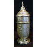 A Birmingham Silver Heavy Sugar Caster,