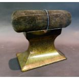 A Japanese Lacquered Headrest of shaped