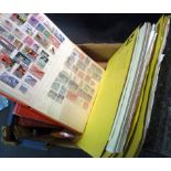 A Stamp Collection within albums and loo