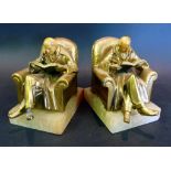 A Pair of Art Deco Book Ends in the form