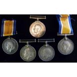 Five WWI War Medals
