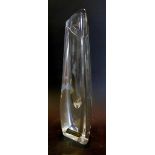 A Baccarat Glass Vase, 32 cms tall