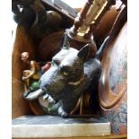 A Patinated Spelter Model of a Scottie D