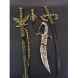 Four Decorative Spanish Swords and Dagge