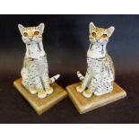 A Pair of Porcelain Models in the form o