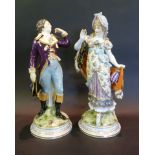 A Pair of KPM Porcelain Models in the fo