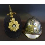 A French White Metal and Brass Fire Serv