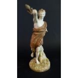 A Royal Worcester Blush Ivory Figure 'Saturn',