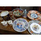 An Imari Dish together with a collection of other ceramics to include a Spode porcelain